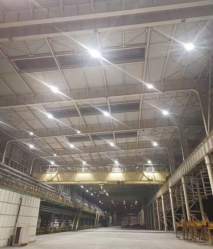 Angang Cold rolled silicon steel high ceiling lamp lighting project